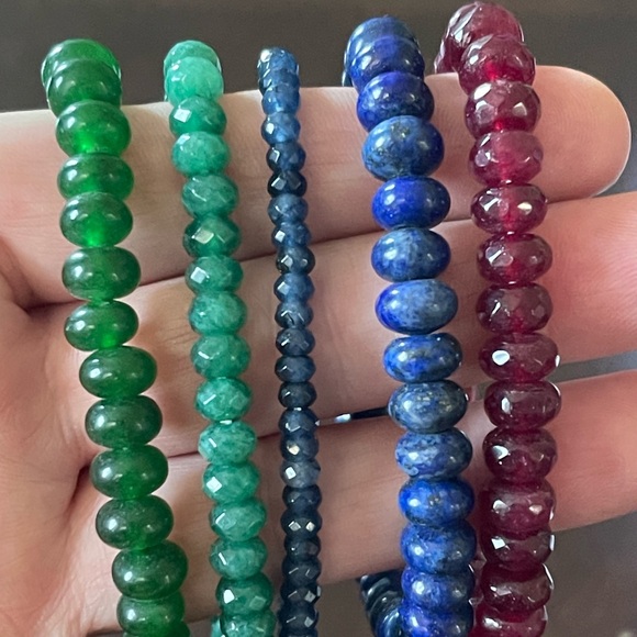 Genuine Gemstone bracelets - Emerald, Ruby, etc. - Picture 14 of 14